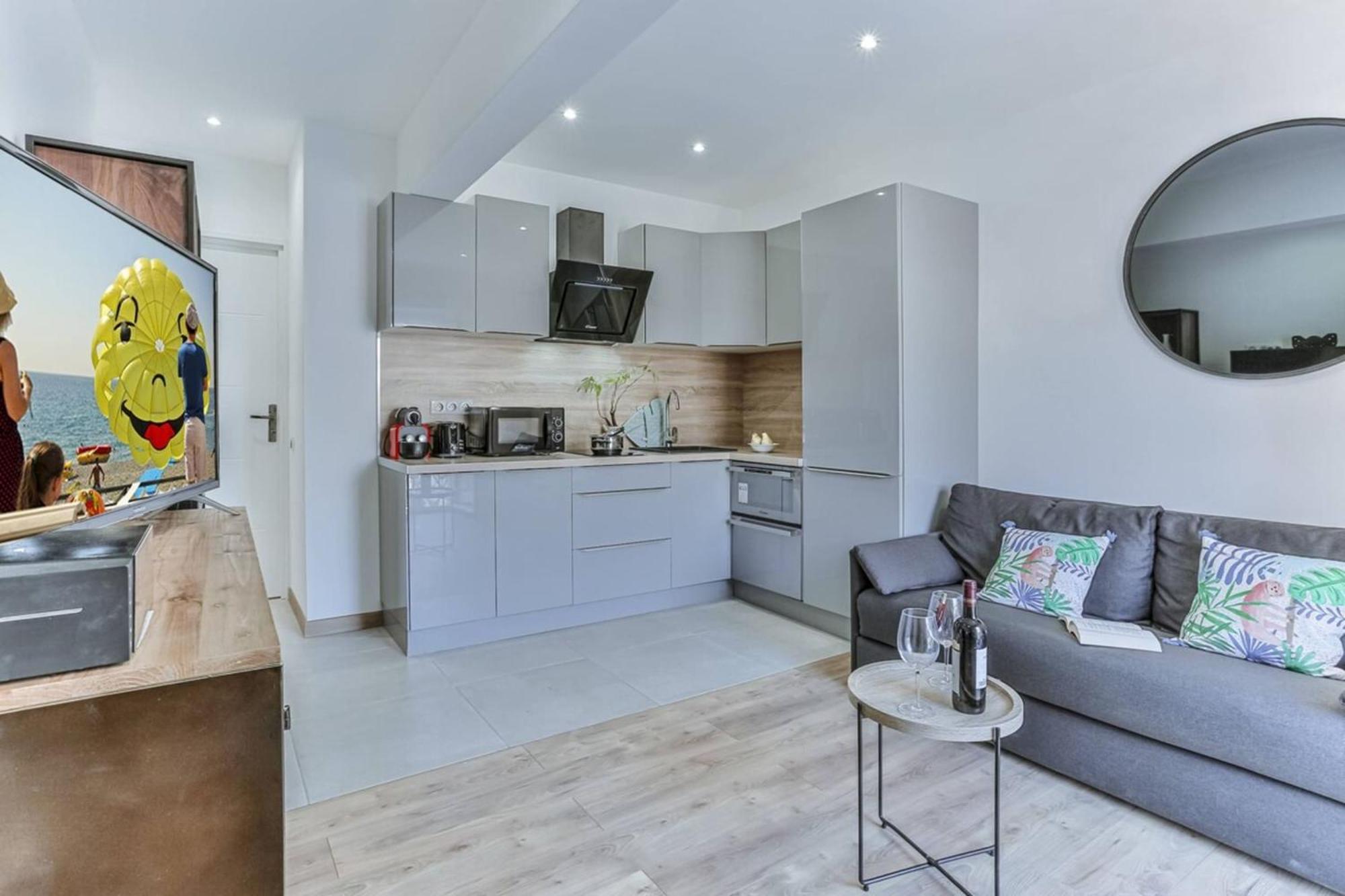 Massena Cours - Terrasse - Zone Pietonne Apartment นีซ ภายนอก รูปภาพ