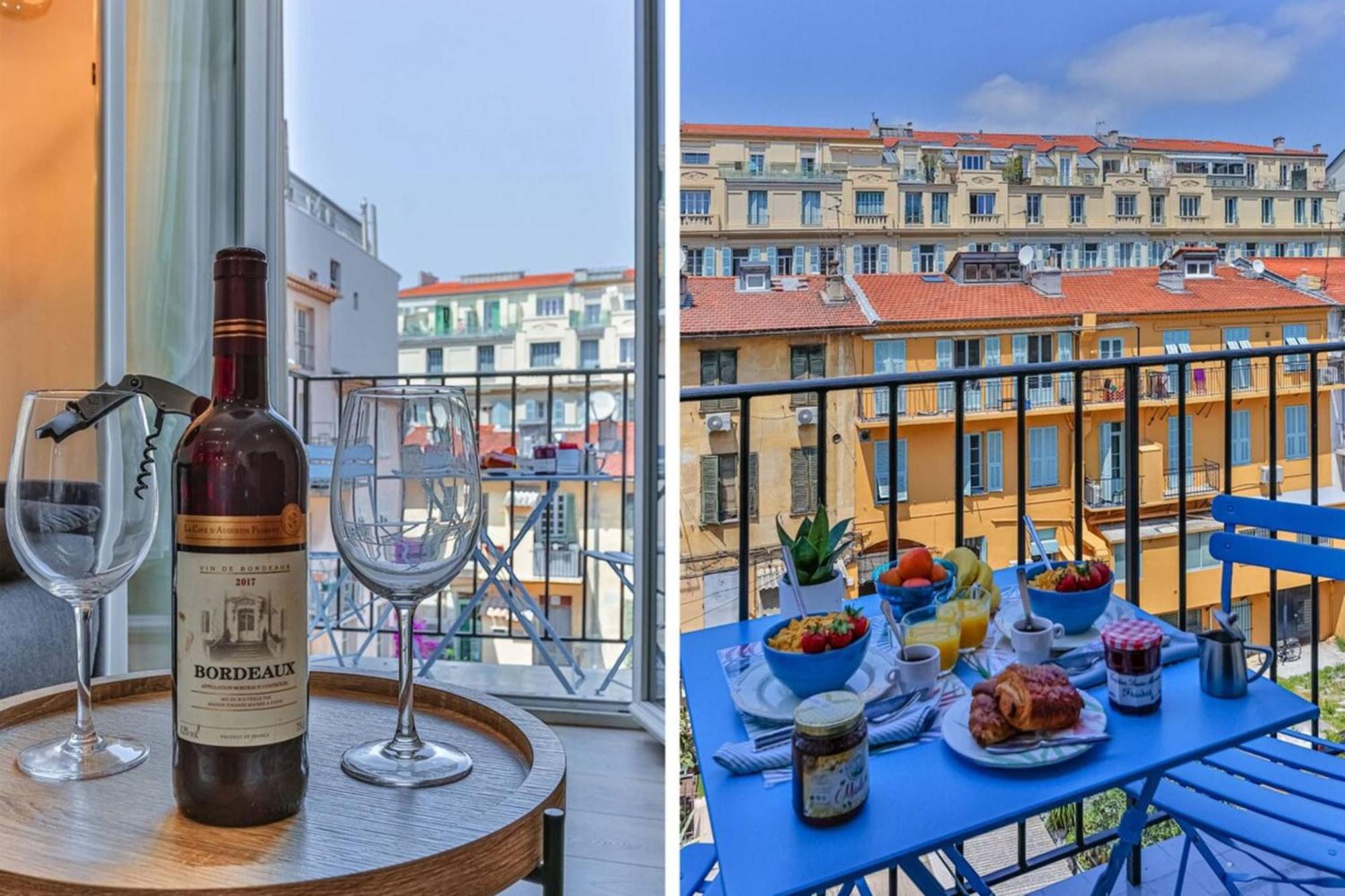 Massena Cours - Terrasse - Zone Pietonne Apartment นีซ ภายนอก รูปภาพ