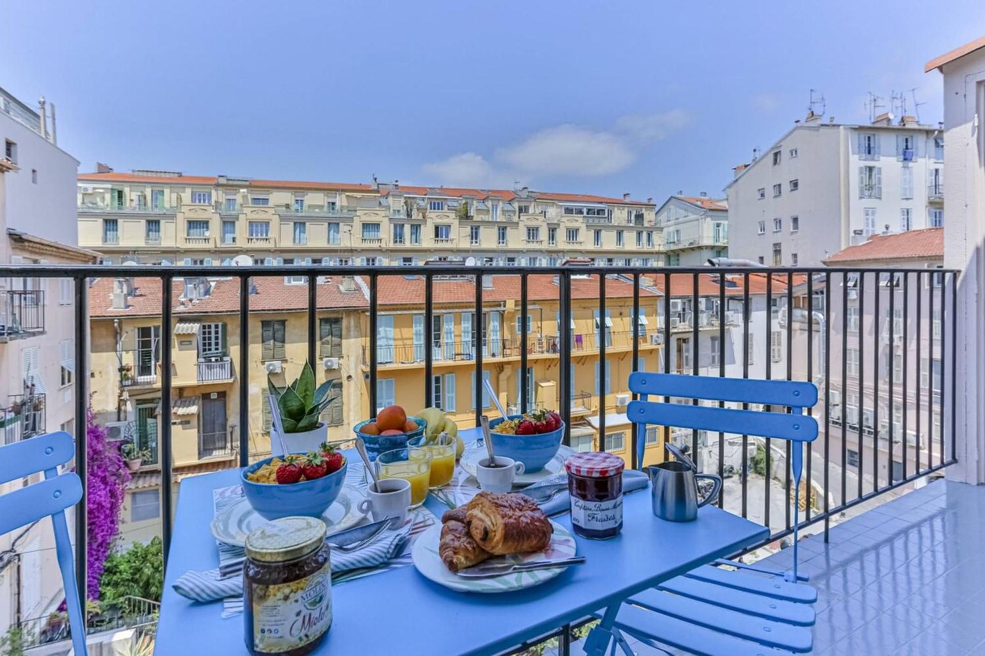 Massena Cours - Terrasse - Zone Pietonne Apartment นีซ ภายนอก รูปภาพ