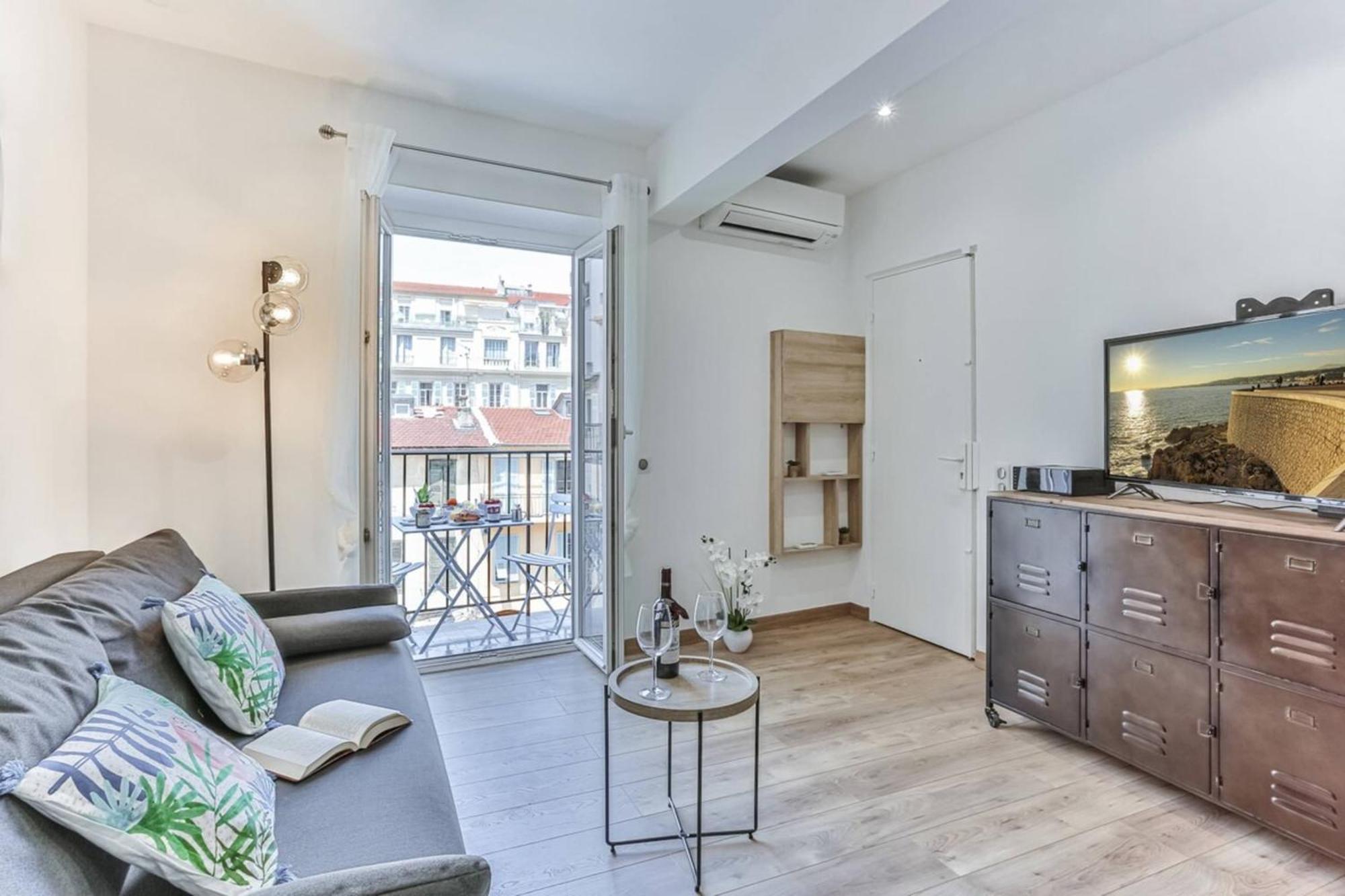 Massena Cours - Terrasse - Zone Pietonne Apartment นีซ ภายนอก รูปภาพ